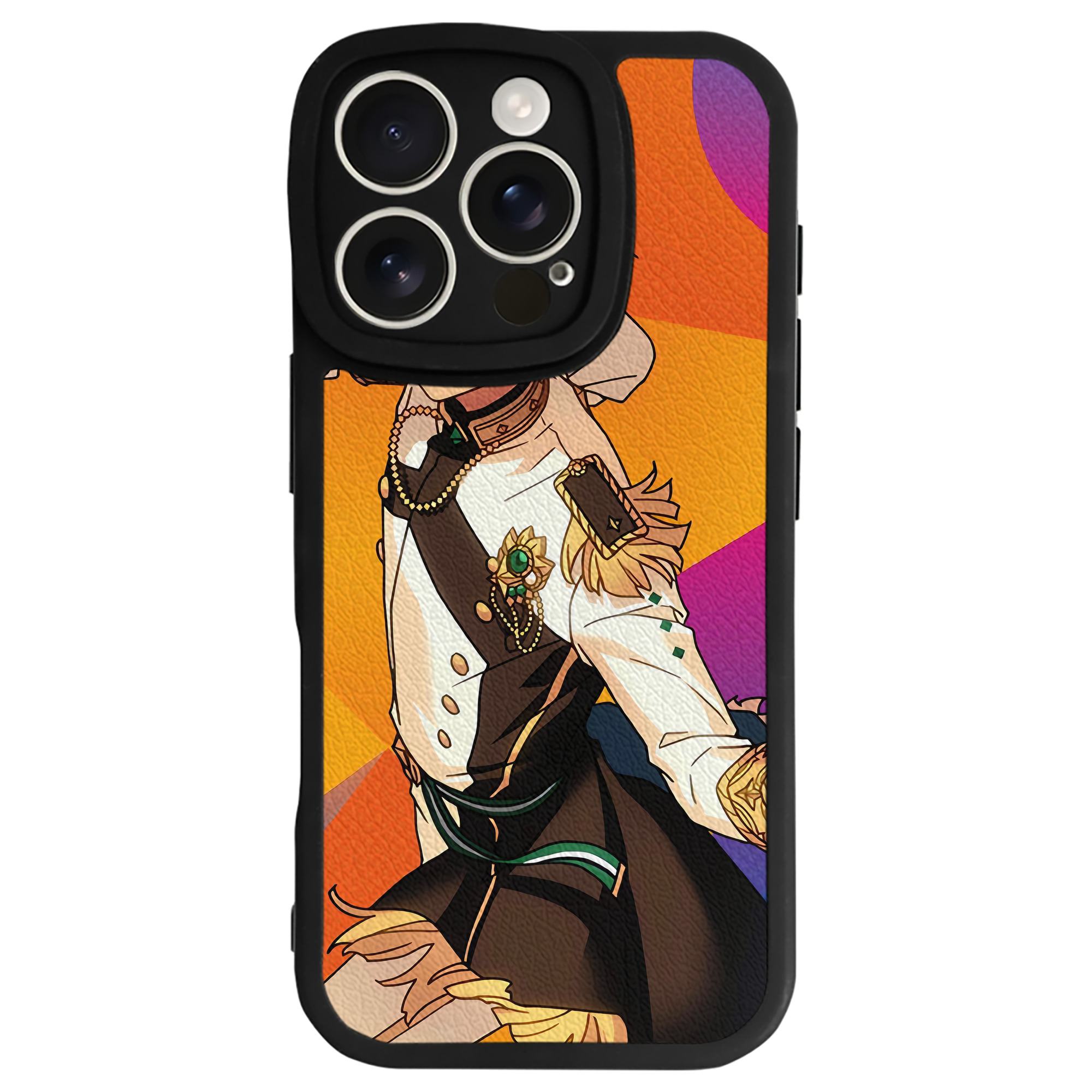 （画像用） あんさんぶるスターズ! Ensemble Stars 【iPhone 16シリーズ対応】シリコンスマホケース（レザー調） 材質：シリコン